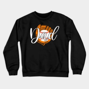 Dad Baseball Design Crewneck Sweatshirt